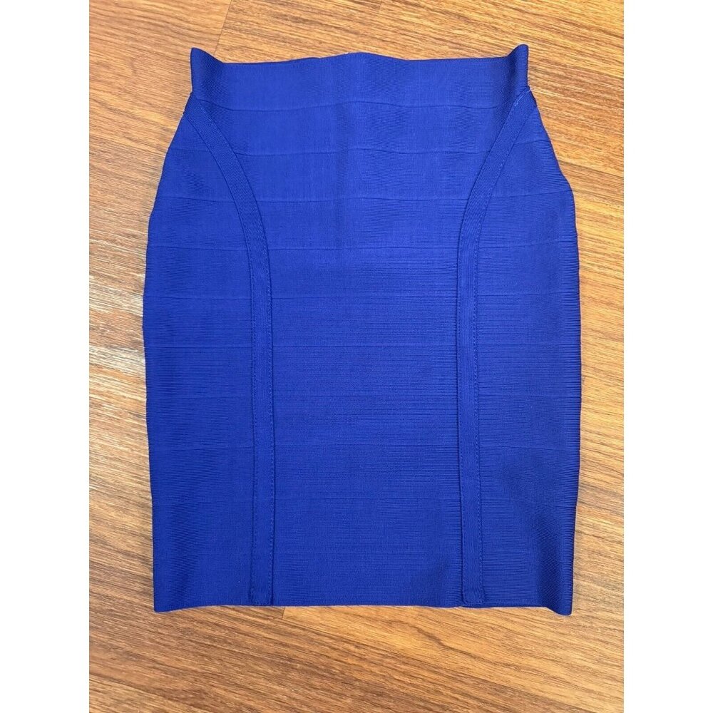 Guess Royal Blue Bandage Skirt Mini Skirt Pencil Skirt Size Medium Stretch